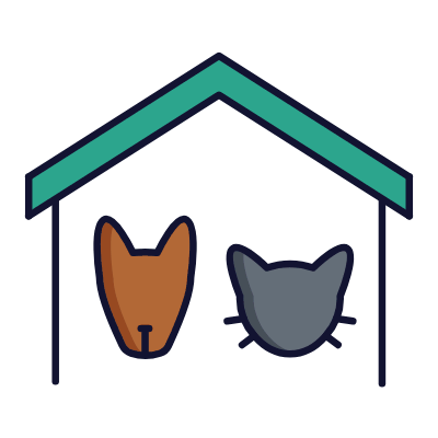 Home Pets, Animated Icon, Lineal
