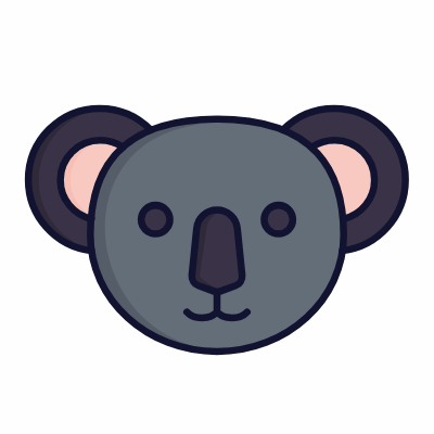 Koala, Animated Icon, Lineal