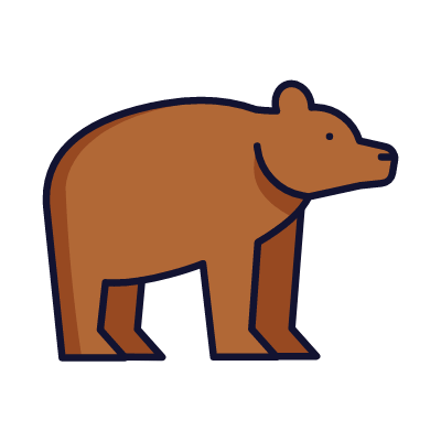 Bear, Animated Icon, Lineal