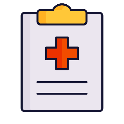 Medical Report, Animated Icon, Lineal