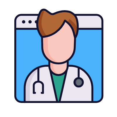 Online Consultation, Animated Icon, Lineal