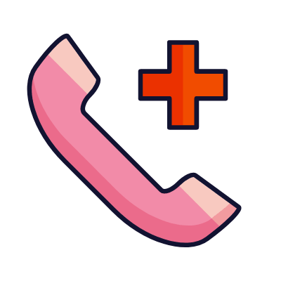 Phone Emergency, Animated Icon, Lineal
