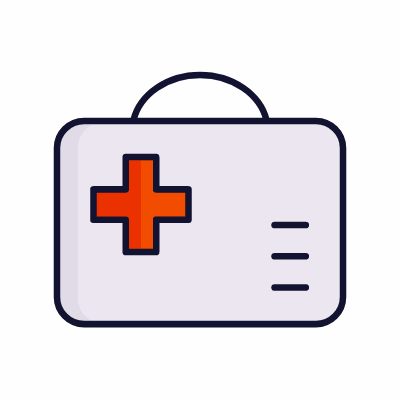 First Aid Kit, Animated Icon, Lineal