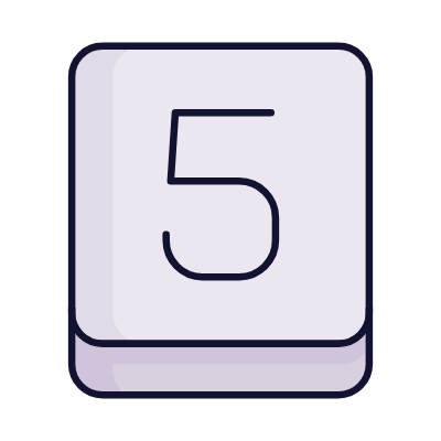 Five Key, Animated Icon, Lineal