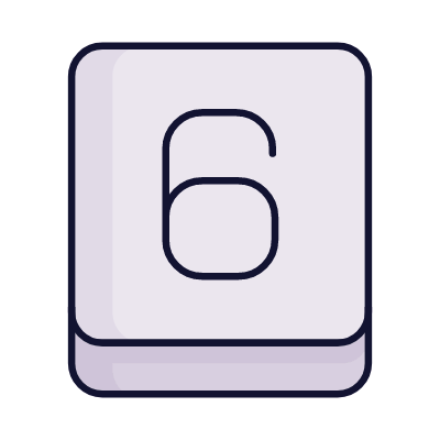 Six Key, Animated Icon, Lineal