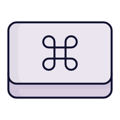 Command Key, Animated Icon, Lineal