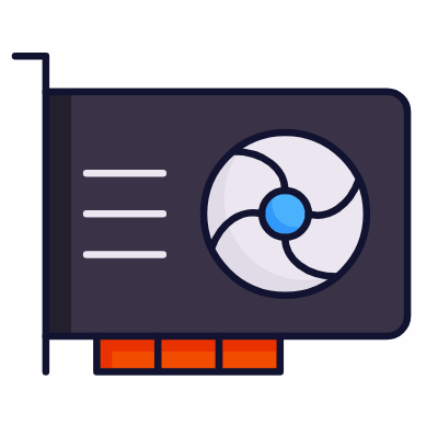 Video Card, Animated Icon, Lineal