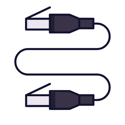 Cable Ethernet, Animated Icon, Lineal
