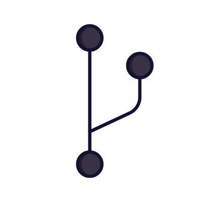 Code Branch, Animated Icon, Lineal