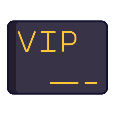 VIP Card, Animated Icon, Lineal
