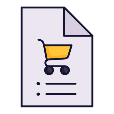 Purchase Order, Animated Icon, Lineal