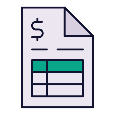 Invoice Dollar, Animated Icon, Lineal