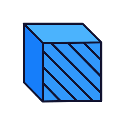 Front 3D, Animated Icon, Lineal