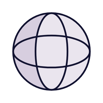 Sphere, Animated Icon, Lineal