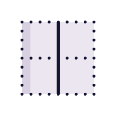 Border Vertical, Animated Icon, Lineal