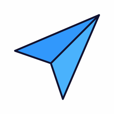 Paperplane, Animated Icon, Lineal