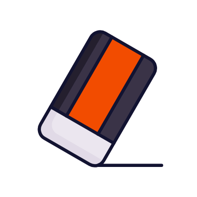 Eraser, Animated Icon, Lineal