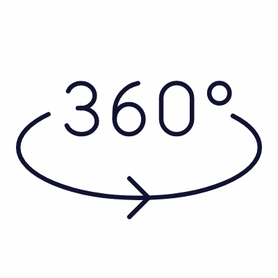 360 View, Animated Icon, Lineal