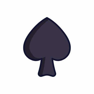 Suit Spade, Animated Icon, Lineal