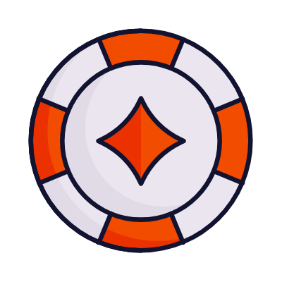 Casino Chip, Animated Icon, Lineal