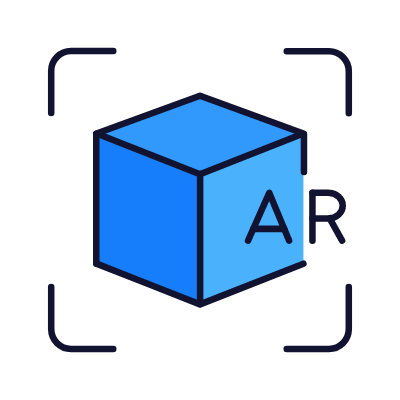 Cube AR, Animated Icon, Lineal