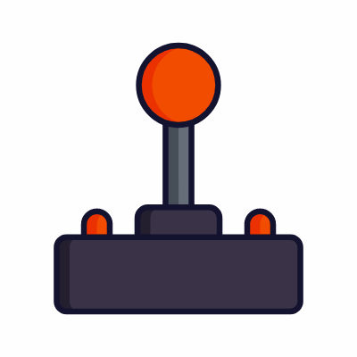 Joystick, Animated Icon, Lineal