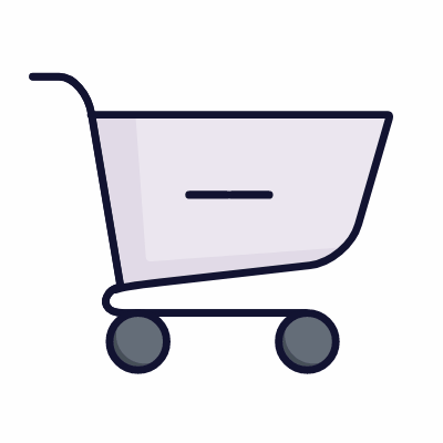 Cart Minus, Animated Icon, Lineal