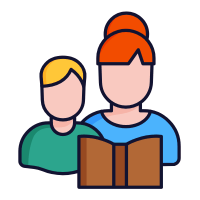 Reading Babies, Animated Icon, Lineal