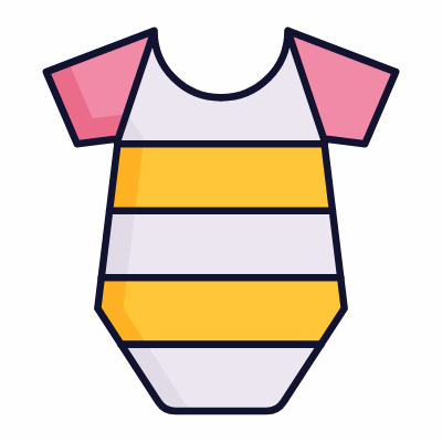 Baby Onesie, Animated Icon, Lineal