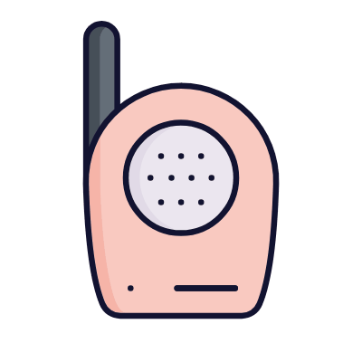Baby Monitor, Animated Icon, Lineal
