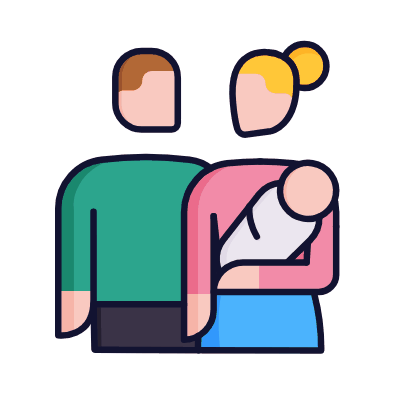 Parents, Animated Icon, Lineal