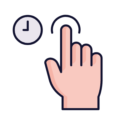 Tap & Hold, Animated Icon, Lineal
