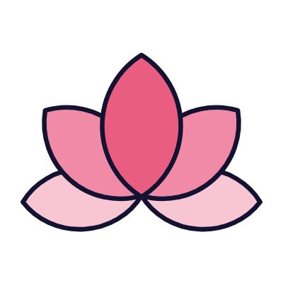 Spa Flower, Animated Icon, Lineal