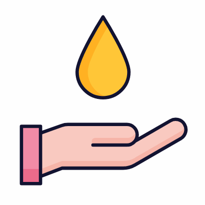 Oil Massage, Animated Icon, Lineal