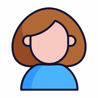 Nodding Woman, Animated Icon, Lineal