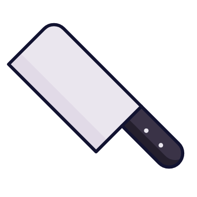 Cleaver, Animated Icon, Lineal