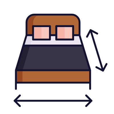 Bed Size, Animated Icon, Lineal