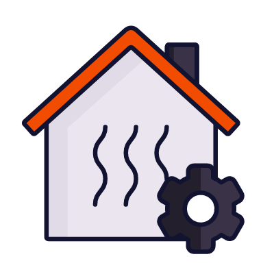 Hom Heating Settings, Animated Icon, Lineal