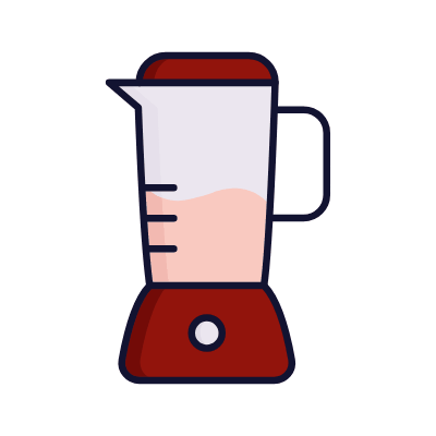 Jug Blender, Animated Icon, Lineal