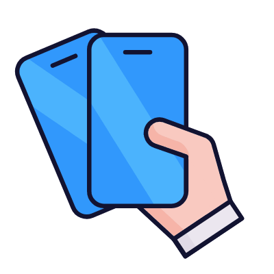 Phone Shaking, Animated Icon, Lineal