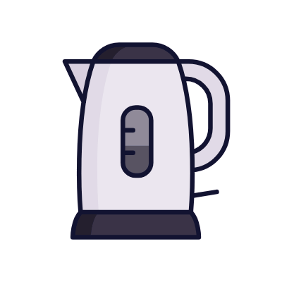 Electric kettle, Animated Icon, Lineal