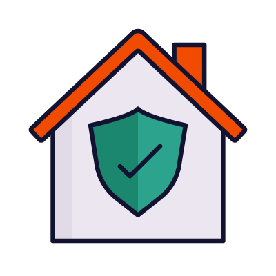 Home Shield, Animated Icon, Lineal