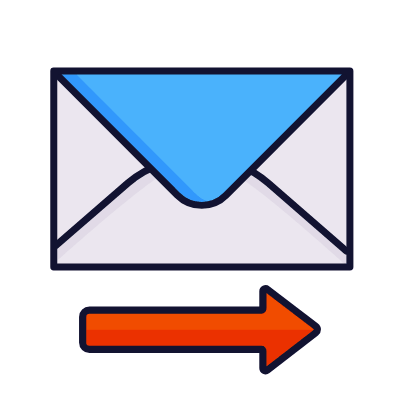 Envelope Right, Animated Icon, Lineal