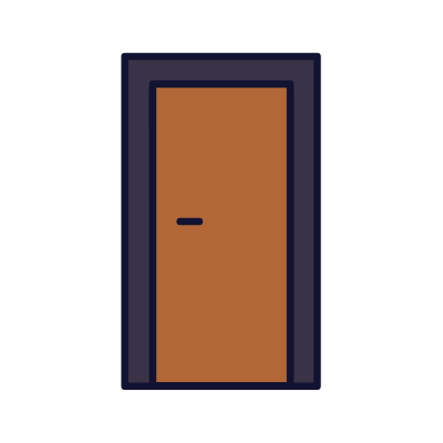 Door, Animated Icon, Lineal