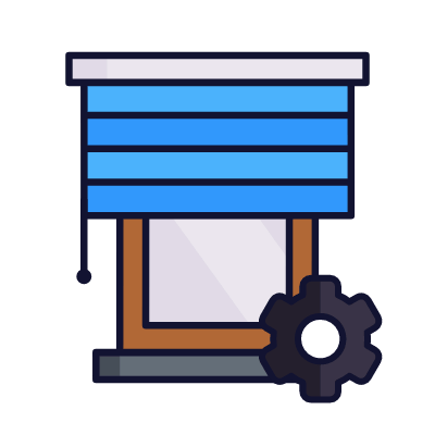 Shutters Settings, Animated Icon, Lineal