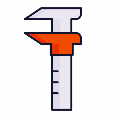 Caliper, Animated Icon, Lineal
