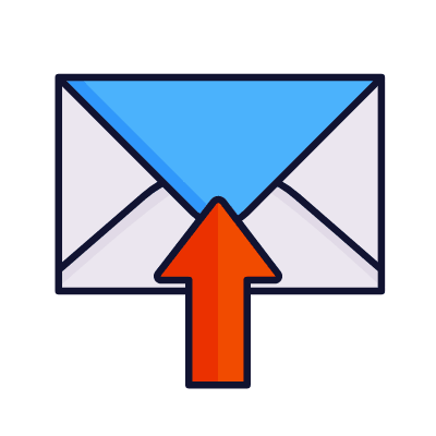 Mail Up, Animated Icon, Lineal
