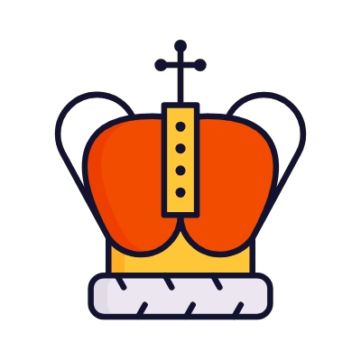 British Queen, Animated Icon, Lineal