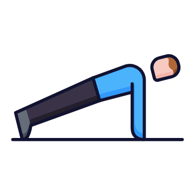 Pushups, Animated Icon, Lineal