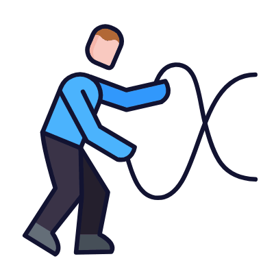 Battle Ropes, Animated Icon, Lineal